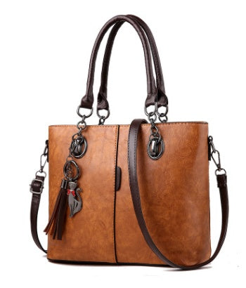 Chain Detail Structured Shoulder Bag — product image 1