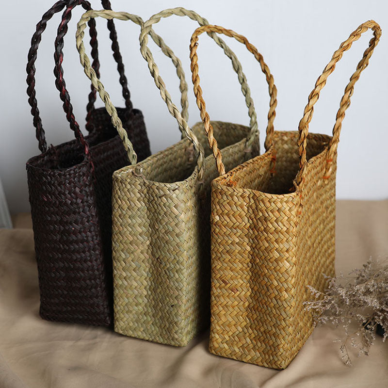 Woven Straw Summer Tote — product image 3