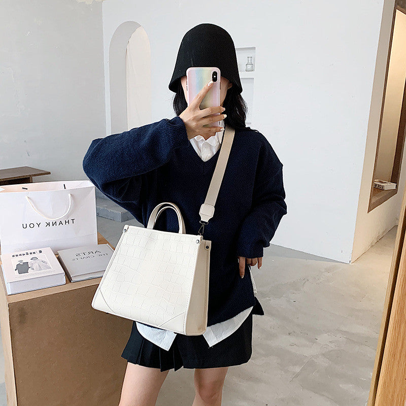 Croc-Embossed Everyday Tote — product image 1