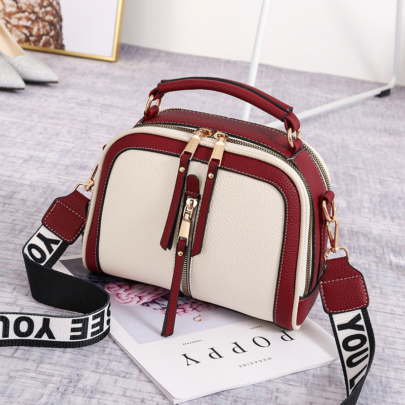 Wide-Strap Colorblock Shoulder Bag — product image 4