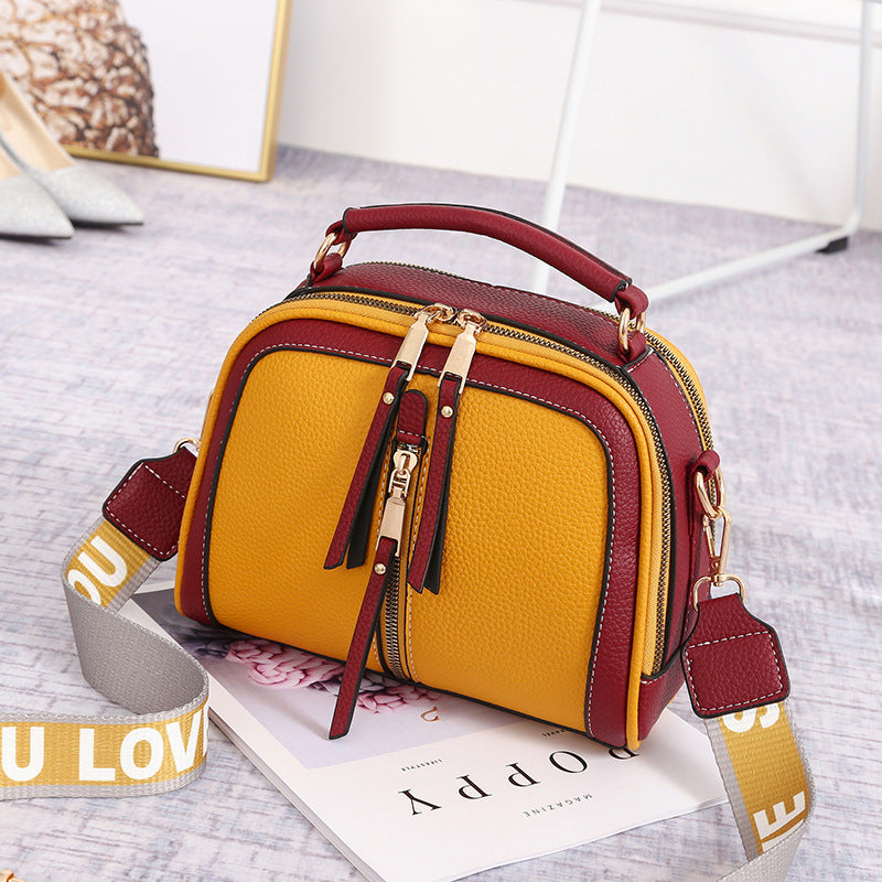 Wide-Strap Colorblock Shoulder Bag — product image 6