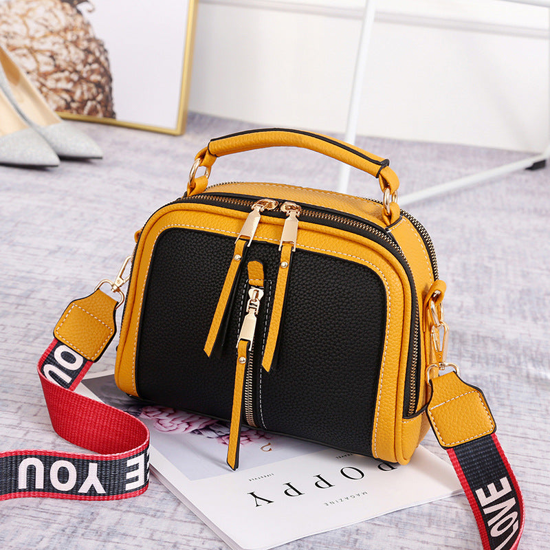 Wide-Strap Colorblock Shoulder Bag — product image 3