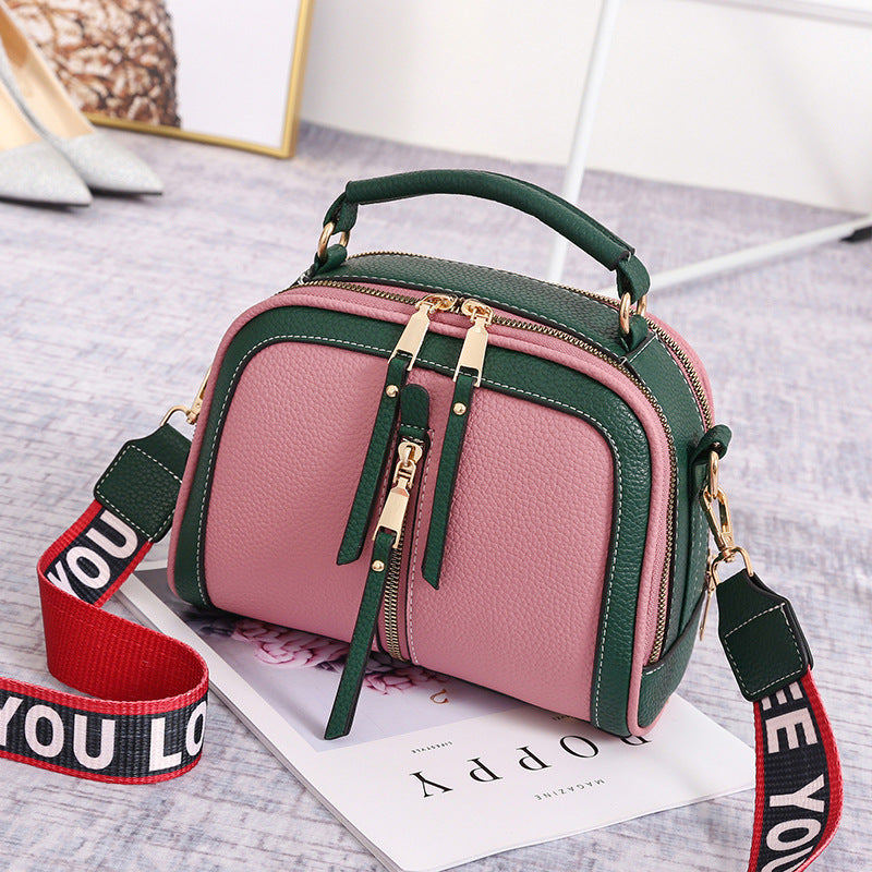 Wide-Strap Colorblock Shoulder Bag — product image 5