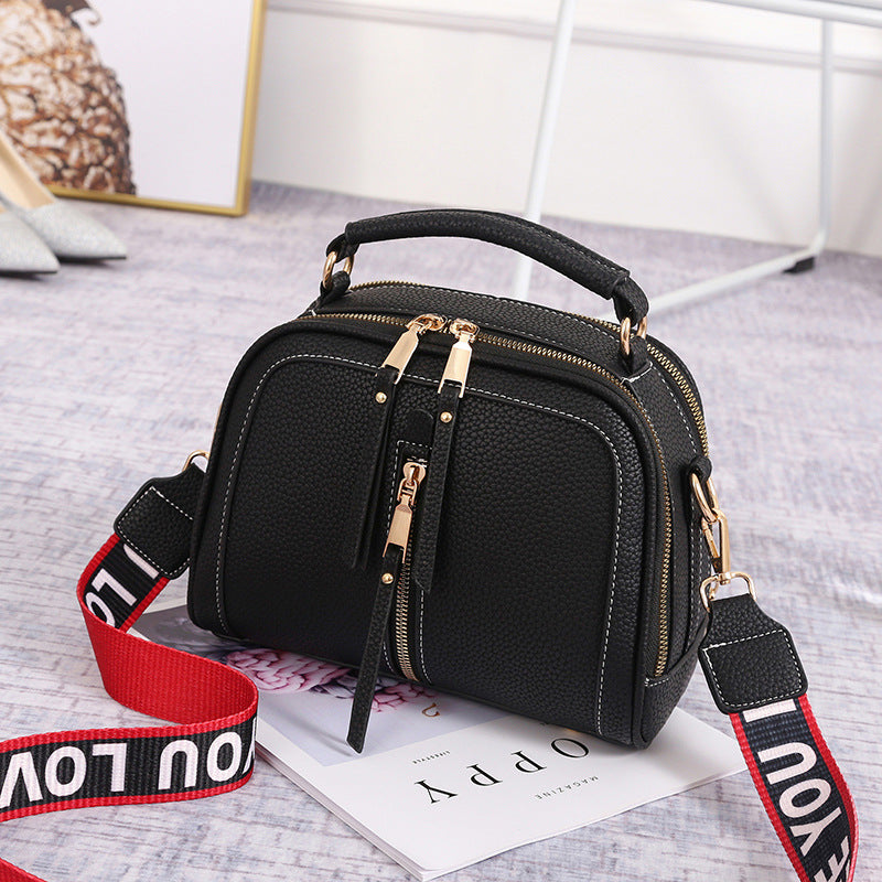 Wide-Strap Colorblock Shoulder Bag — product image 2