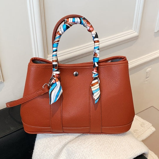 Scarf Detail Everyday Tote — product image 1