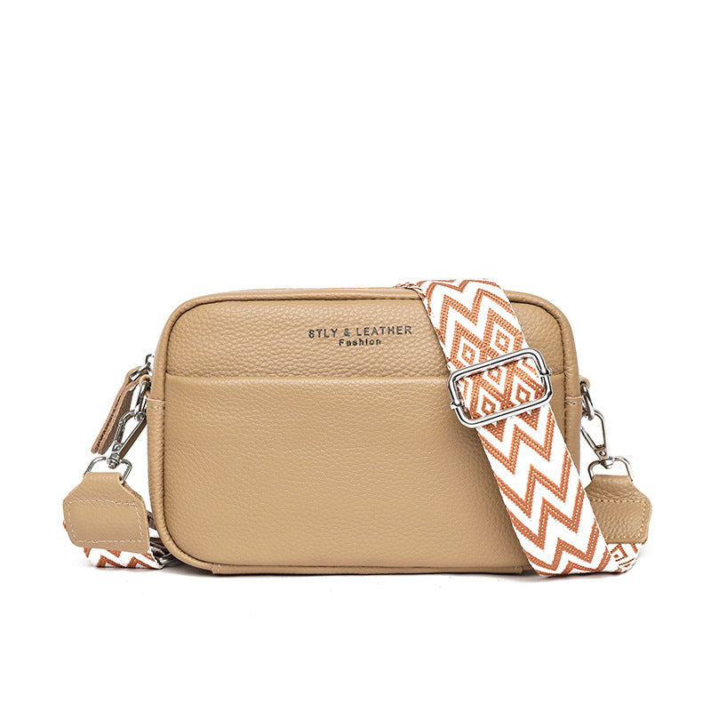 Quilted Wide-Strap Crossbody Bag — product image 15