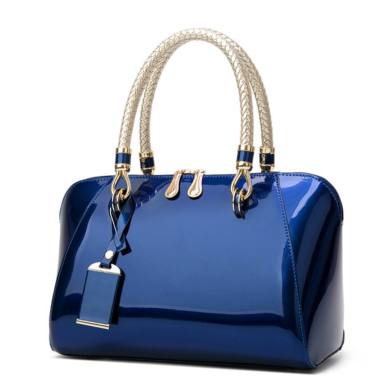 Glossy Patent Shoulder Bag — product image 1