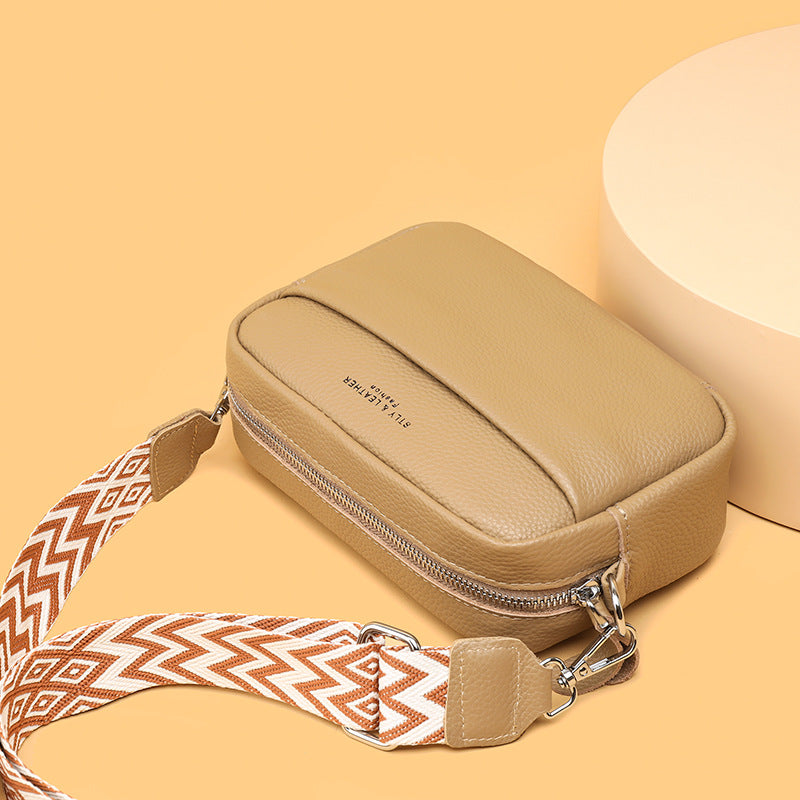 Quilted Wide-Strap Crossbody Bag — product image 3