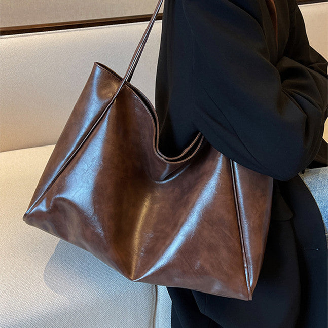 Vintage Large-Capacity Shoulder Tote — product image 1